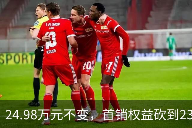 24.98万元不变，首销权益砍到23.98万元